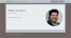 Desktop Screenshot of mattstratton.com