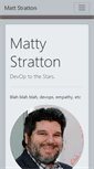 Mobile Screenshot of mattstratton.com